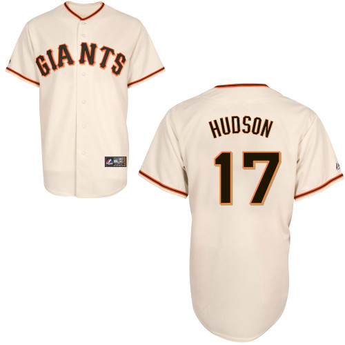 Tim Hudson #17 Youth Baseball Jersey-San Francisco Giants Authentic Home White Cool Base MLB Jersey